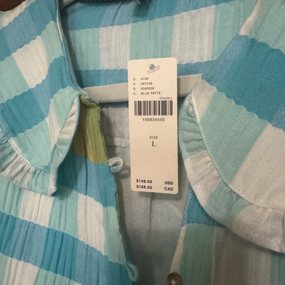 ANTHROPOLOGIE PILCRO Keira Collared Button-Front Mini Dress plaid gingham dress - Picture 2 of 3